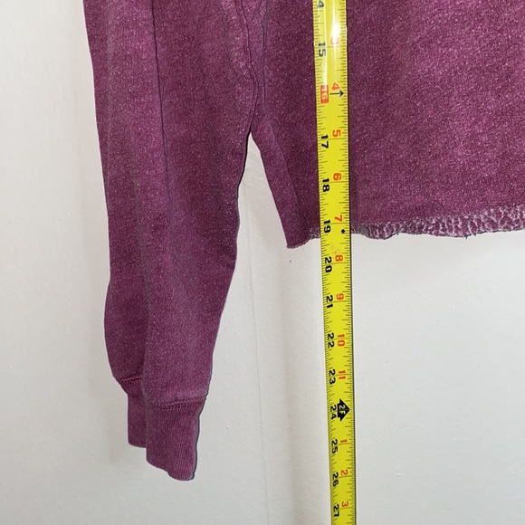 🌲Maroon oversized Victoria secret PINK cropped hoodie! - Picture 7 of 9